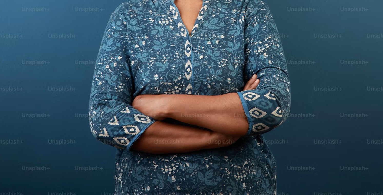 Traditional blue kurta